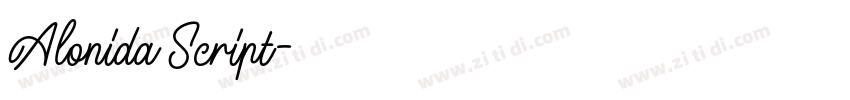 Alonida Script字体转换 Alonida Script字体转换